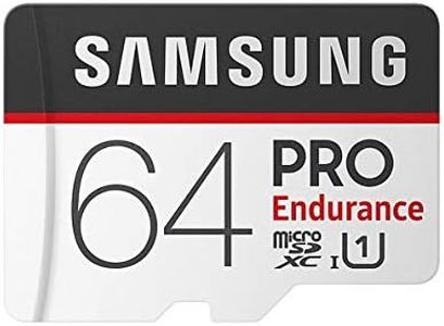 Samsung Pro Endurance 64 GB microSDXC UHS-I U3 100 MB/s Video Monitoring Memory Card with Adapter (MB-MJ64GA)