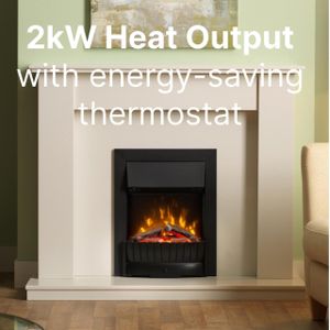 Dimplex Clement Electric Fire – Black Freestanding Heater