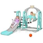 Costzon 4 in 1 Toddler Slide and Sw