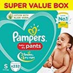 Pampers New Diaper Pants Super Value Box, Small (Pack of 232)