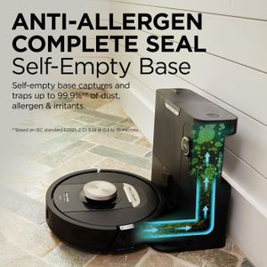Shark PowerDetect Robot Vacuum – Black, Smart Sensor Cleaning