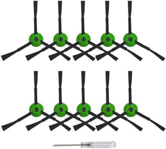 10 Pack Replacement Side Brushes Compatible with iRobot Roomba i & j & e Series All Models, Edge-Sweeping Brushes Accessories for i1+/i2+/i3+/i4+/i5+/i6+/i7+/i8+/j6+/j7+/j8+/e5/e6 Robot Vacuum