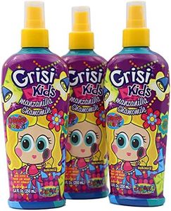 Grisi Kids Manzanilla Lotion Detangling and Lightening with Chamomile Spray, Clear, 3-Pack of 8.4 FL Oz, 3 Spray Bottles