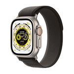 Apple Watch Ultra [GPS + Cellular 49 mm] smart watch w/Rugged Titanium Case & Black/Grey Trail Loop - M/L Fitness Tracker, Precision GPS, Action Button, Extra-Long BatteryLife, Brighter Retina Display