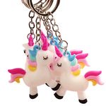 ARTLABEL Cute Keyring Key Chain For Kids Boys Girls & Children Best for Birthday Return Gifts (Unicorn 4.5 cm (Pack of 12 ))