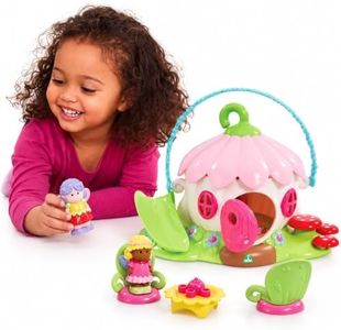 HappyLand Fairy Flower House Playset, Toddler Fairy Doll House Toy Ages 2–5