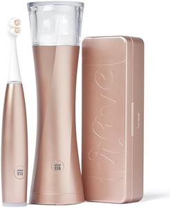 SuperMouth ULTIM8 Sonic Electric Toothbrush Bundle – SmartBrush + SmartHub + SmartCase – Rechargeable Brush – UV Sanitizing & Drying Hub with Wireless Charging – Travel Case with UV Light – Rose Gold