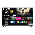 HYE TV - Smart TV, 50" Screen Size, 2K Resolution, QLED Technology, Apple AirPlay, Samsung Tizen OS & Gaming Hub, Versatile Connectivity, Black, Perfect For Streaming, Gaming & Entertainment