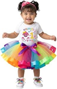 Luke and Lulu Shark Birthday Outfit Girl Collection - 1st Birthday