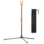 Archery Bow Stand Recurve Bow Compound Bow Stand Rack Holder Legs 18.9" Height-Orange