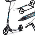 Kick Scooter, 2-Wheel Foldable Adult Scooter with Adjustable Handlebar, Big Wheels ABEC-7 Bearings for Boys & Girls Ages 8-12+