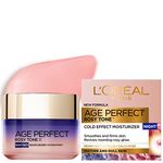 L'Oreal Paris Night Cold Effect Moisturizer Cream , Age Perfect Rosy Tone, with Imperial Peony Extract + Calcium B5, For Mature Skin Skincare, 50 ml