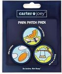 carter joey: Park Patches - 3 Embroidered Patches for Children Featuring Kids Frisbee, Kids Swing, Kids Picnic, Kids Backpack Accessories