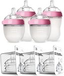 Comotomo Baby Bottle Bundle, Pink