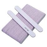 25PCS Professional Nail Files Double Sided Emery Board 100/180 Grit Washable Nail Files, Fingernail Buffering Files Manicure Tools Nail Styling Tools