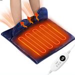 Electric Heated Foot Warmers for Men and Women,Double Sided Foot Heating Pad with 6 Temperature &3Timer Settings,with Fast Heating Technology&Non-Slip for Under Desk,Office,Home,Machine Washable