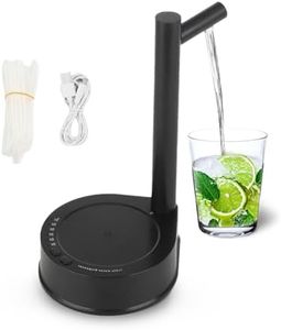 Intelligent Desktop Water Bottle Dispenser, Smart Table Water Dispenser with 6 Adjustable Speeds, Portable Removable 5 Gallon Electric Automatic Water Dispenser for Home, Office, O (Black)