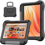 (11th/13th Gen 2021/2023 Release) New 10" Tablet Kids Case, Not for iPad Samsung Android Lenovo 10 inch Tablets, GTYOM Lightweight Shockproof Kids Friendly Case with Handle Stand, Black