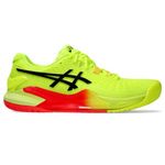 ASICS Men's Gel-Resolution 9 Tennis Shoes, Safety Yellow/Black, 11