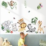 decalmile Jungle Animals Wall Decal