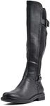 WHITE MOUNTAIN Shoes Meditate Women's Tall Riding Boot, Black, 8.5