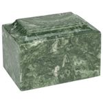 Silverlight Urns, Emerald Classic Cultured Marble Urn (Green with White Marbling) - Adult/Large Size