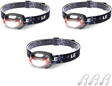 Headlamp Rechargeable L3200 High Lumen Head Lamp, Super Bright LED Head Light with 5 Modes and White Red Light, Waterproof Forehead Flashlight for Outdoor Camping, Hiking, Hunting, Running, Survival