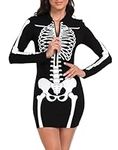 HDE Women's Skeleton Dress Hallowee