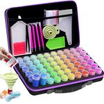 ARTDOT 60 Slots Storage Container for Diamond Painting Kits for Adults,Portable Diamond Art Storage Box with Accessories and Tools