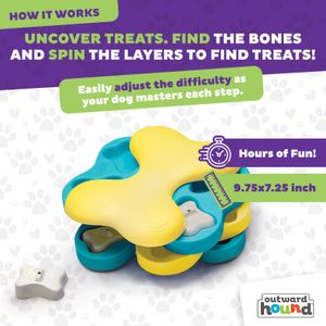 Outward Hound Dog Tornado Puzzle Toy – Interactive Treat Dispenser