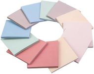 Stocking Stuffers Sticky Notes 3x3 Inches, Morandi Pastel Colors, 12 Pad Pack - Pastel Sticky Notes for Office, School, and Home, Perfect for Reminders, Notes, and Organizing