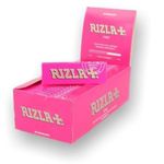 Rizla Pink Regular Rolling Paper - Full Box Of 50 Booklets, Official UK Stock