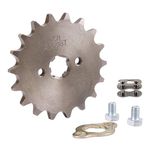 WOOSTAR Motorcycle 420-18T Front Sprocket 17mm Replacement for 50cc 70cc 90cc 110cc 125cc Dirt Pit Bike Mini Bike ATV 4 Wheeler Moped