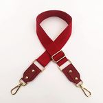 Wide Purse Strap, Adjustable Shoulder Crossbody Strap, Wide Shoulder Strap to Reduce The Burden, Long Strap Bag Accessories Shoulder Strap(Wine red)