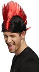 WIG ME UP - XR-012-P103/PC13 Wig Carnival Fancy Dress IRO Mohawk Punk Red Black Anarchy