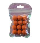 Hunting hobby Carp Fishing Bait, Foam Pop Up Boilies, Soft Pellets Ball, Carp Floating Lure, Fish Food Nest Tool-12pcs (Orange)