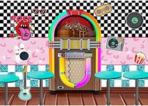 Vinyl 8X6FT Back to 50's Sock Hop Photography Backdrop for 1950s Rock Roll Party Banner Decorations Soda Shop Retro Dinner Time Prom Dance Photo Background Photo Booths Studio Props