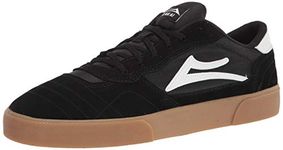 Lakai Footwear Mens Men's Cambridge Black/Gum Suede MS3200252A00-Black-10 M US Skate Shoe, 9 UK