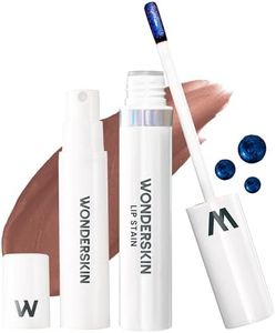 Wonderskin Wonder Blading All Day Lip Stain Peel Off and Reveal Kit - Long Lasting, Waterproof Brown Lip Tint, Transfer Proof Natural Makeup Stain Kit (Hush)