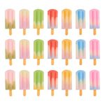 Airssory 35 Pcs 3D Flatback Imitation Ice-Lolly Fake Food No-Hole Charms Assorted for Handicraft Accessories Phone Case Décor