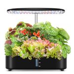12 Pods Hydroponics Growing System, Smart Garden Grow Lights System,Indoor Herb Garden Automatic Timer 3.8l Water Tank Height Adjustable Indoor Hydroponic Plants Germination Kit For Women Mom