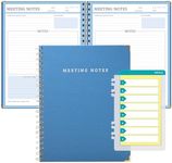 Global Printed Products Meeting Planner, Blue (8.5" x 11")