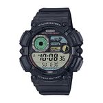 Casio Resin Digital Black Dial Unisex Watch-Ws-1500H-1Avdf, Black Band