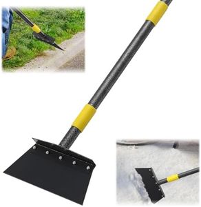 Multifunctional Flat Shovel, 88" Long Handle Ice Chopper Snow Shovel Spade Heavy Duty Manual Weeder Metal Floor Scraper Garden Tool for Lawn Edging, Digging, Weeding,Scraping, Ice Remove