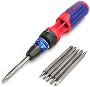 WORKPRO 12-in-1 Ratcheting Multi-Bit Screwdriver Set, Quick-load Mechanism Screwdriver with Double End Bits in Handle