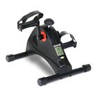 Sparnod Fitness SMB-250 Mini pedal cycle for exercise: Versatile Arms and leg exercise equipment for home with Adjustable Resistance, LCD Tracker, and Portable Silent Operation for Home and Office Use