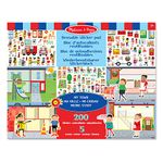 Melissa & Doug Reusable Sticker Pad: My Town - 200+ Stickers and 5 Scenes