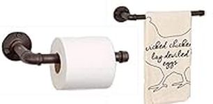 Rustic Toilet Paper Holder and Hand