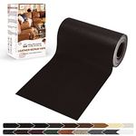 KING MOUNTAIN Leather Repair Patch,4 x 63 Self Adhesive Leather Repair Tape for Damaged Leather Furniture, Sofa Seating,Car Seats, Leather Goods（Fine Grained Dark Brown)