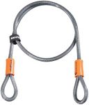 Kryptonite KryptoFlex Security Cable, 2.6FT/4FT/7FT/30FT Long Braided Steel Flex Bike Lock Anti-Theft Cable with Looped Ends for Outdoor Equipment, U-Lock and Padlock, 5mm-10mm Thick